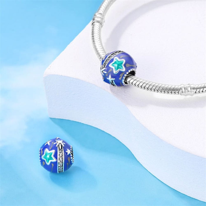 Fit Pandora Original Bracelets 925 Sterling Silver Fantasy Earth Moon Travel Celestial Body Charms Beads Fine DIY Jewelry Making