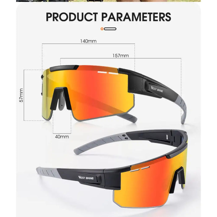 Polarized Cycling Glasses With 3 Lens