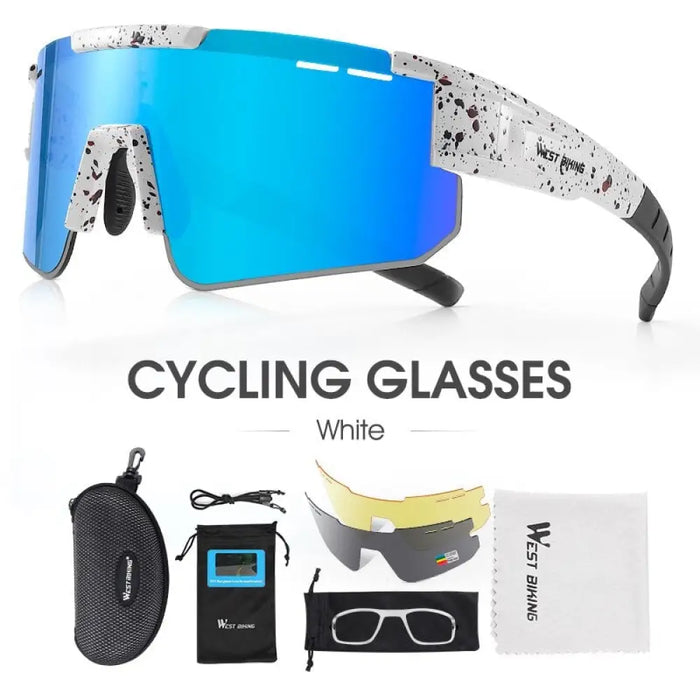 Polarized Cycling Glasses With 3 Lens