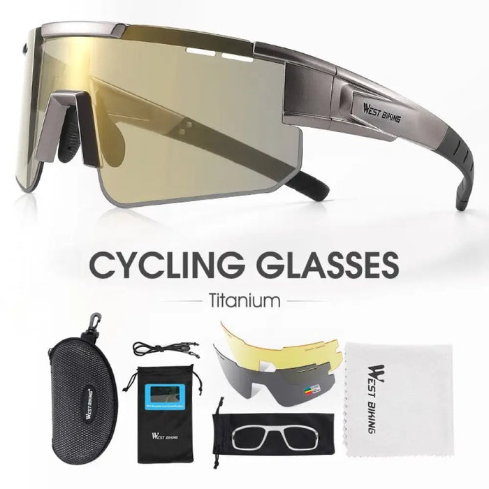 Polarized Cycling Glasses With 3 Lens