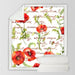 Poppy Flower Throw Blanket Handwriting Letter Bed Summer