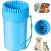 Portable 2 in 1 Safe Soft Silicone Pet Paw Cleaner Brush Cup
