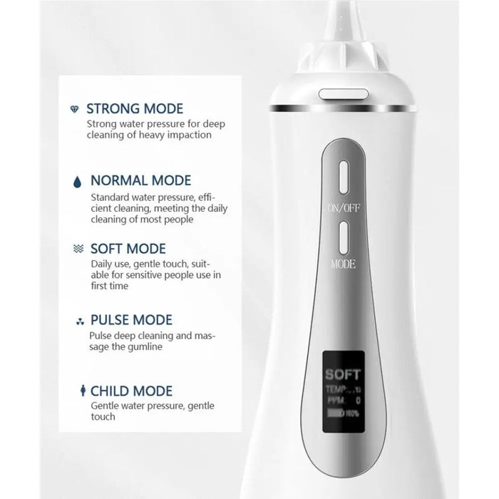 Portable Usb Charge 350ml Water Tank 5 Modes Dental Jet