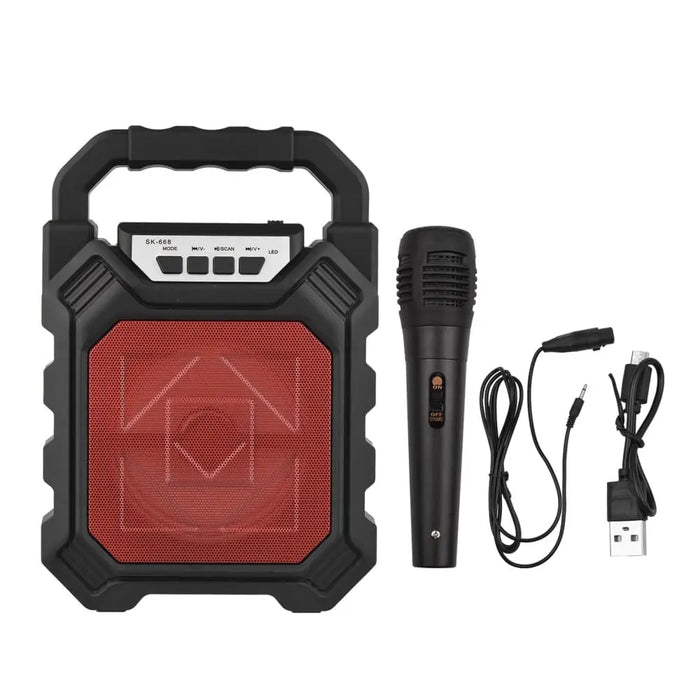 Portable Bt Karaoke Machine Rechargeable Cordless Outdoor