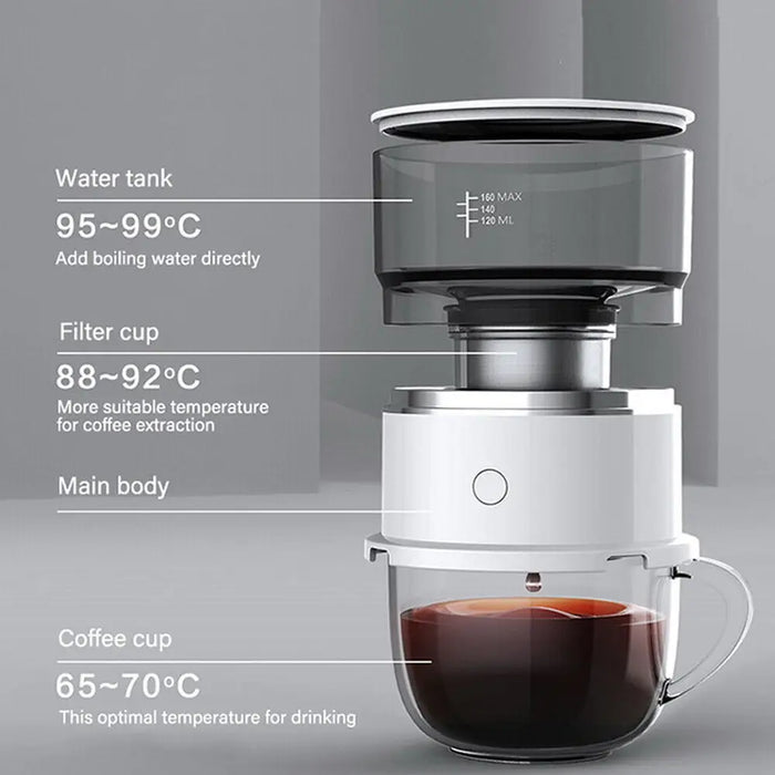 Portable Manual Drip Coffee Maker -battery Operated