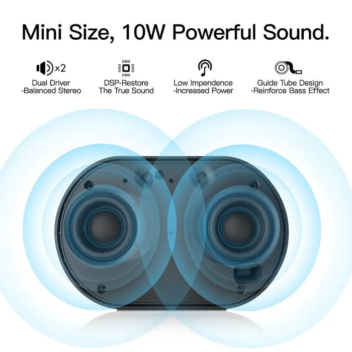 Portable 10w Mini Bluetooth Wireless Hifi Dsp Column