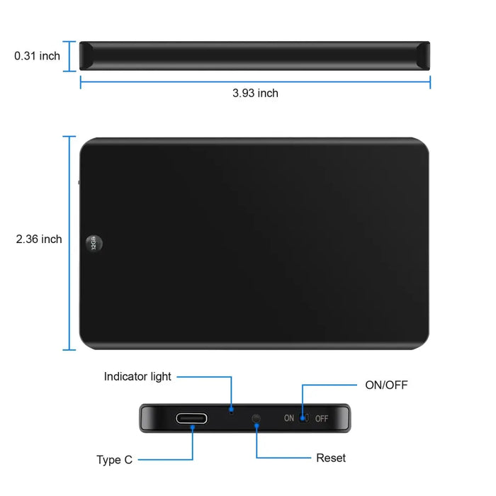 V66 Portable Professional Rechargeable Digital Audio Voice