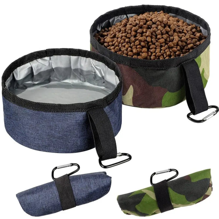 Portable Travel Foldable Safe Dog Water Food Bowl For Small