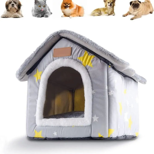 Portable Winter Warm Removable Pet House For Medium Small