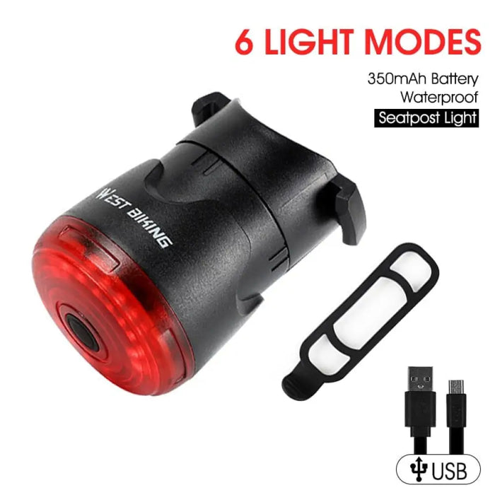 Usb Powered Waterproof Smart Brake Taillight