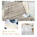 3d Printed Soft Blanket Beige Bed Knitting Texture Sherpa
