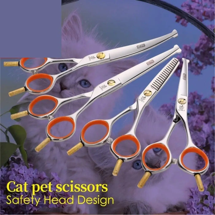 Professional 4.75/5/6 Inch Safely Round Tips Top Pet Cat