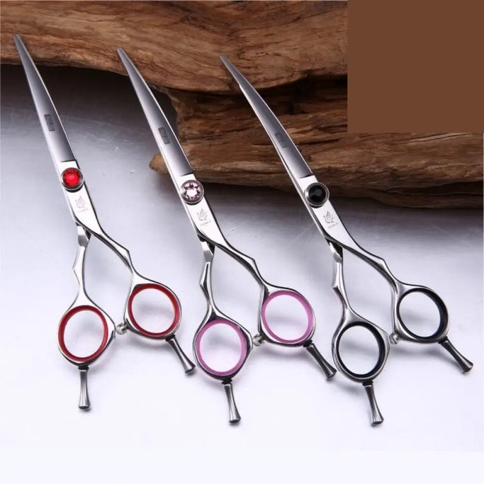 Professional 5.5 Inch 6 Curved Pet Dog Scissors Small