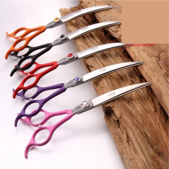 Professional 6.5 Inch Pet Curved Scissors In Dog Grooming