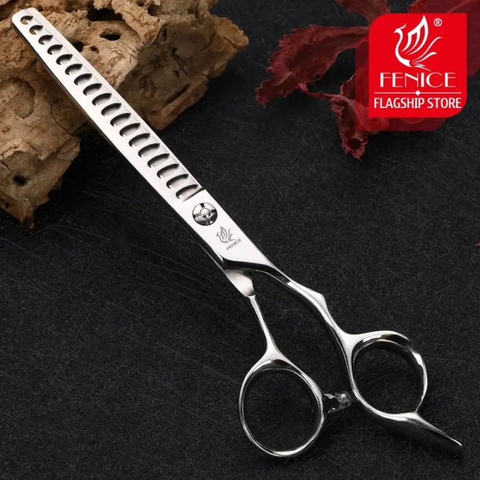 Professional 6.5 Inch Fish Bone Pet Thinning Scissors