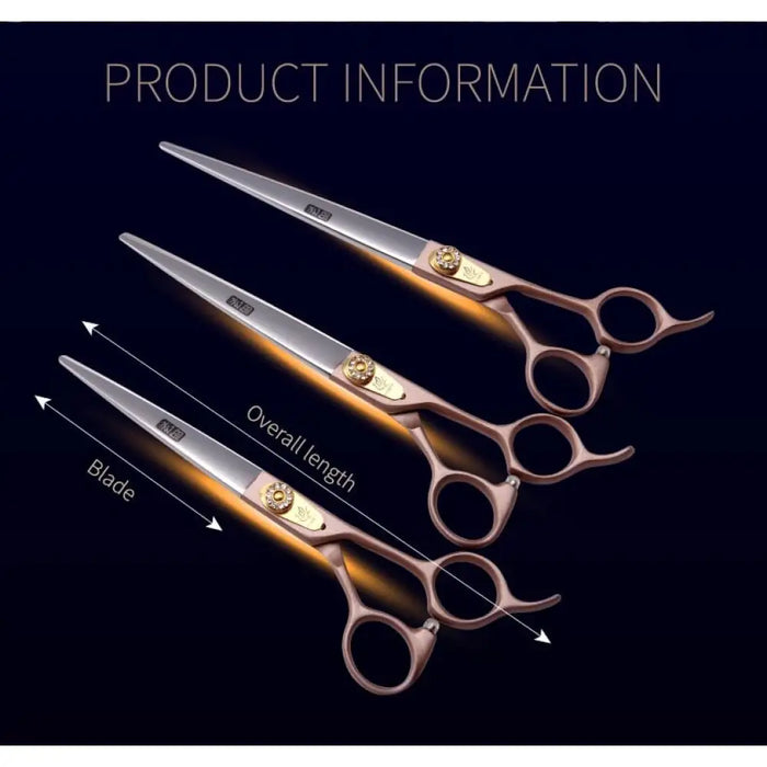 Professional 7.0 7.5 8.0 Inch Pet Dog Grooming Scissors