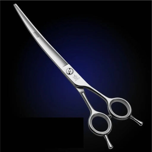 Professional 7 7.5 Inch Curved Dog Scissors Pet Trimming