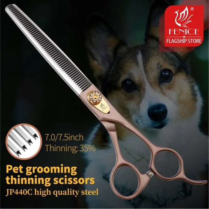 Professional 7 7.5 Inch Pet Dog Grooming Scissors Thinning