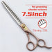 Professional 7 7.5 Inch Pet Dog Grooming Scissors Thinning