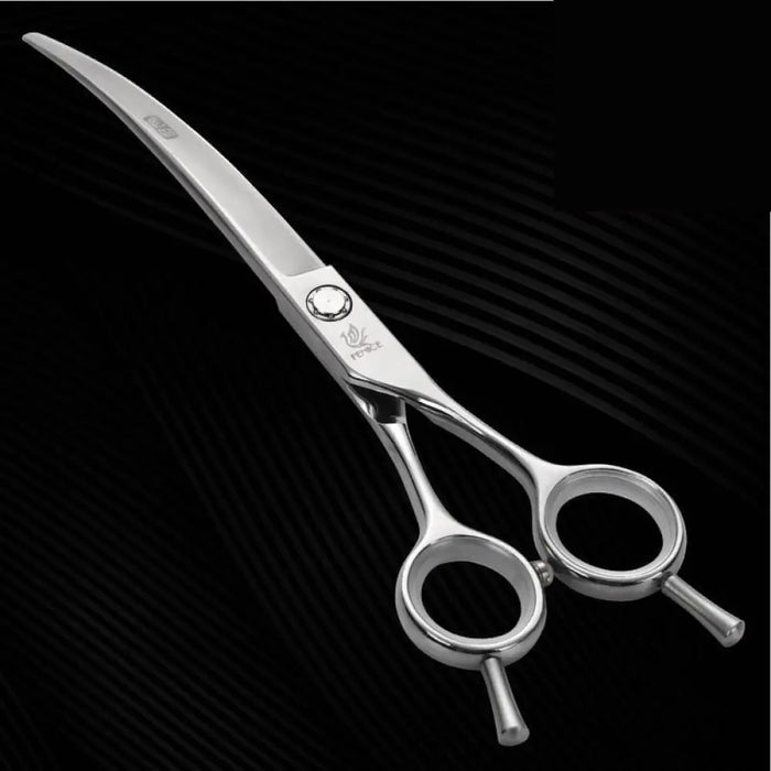 Professional 7 Inch Pet Curved Scissors For Dog Grooming