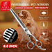 Professional 8 Inch 26 Teeth Dog Scissors Pet Grooming