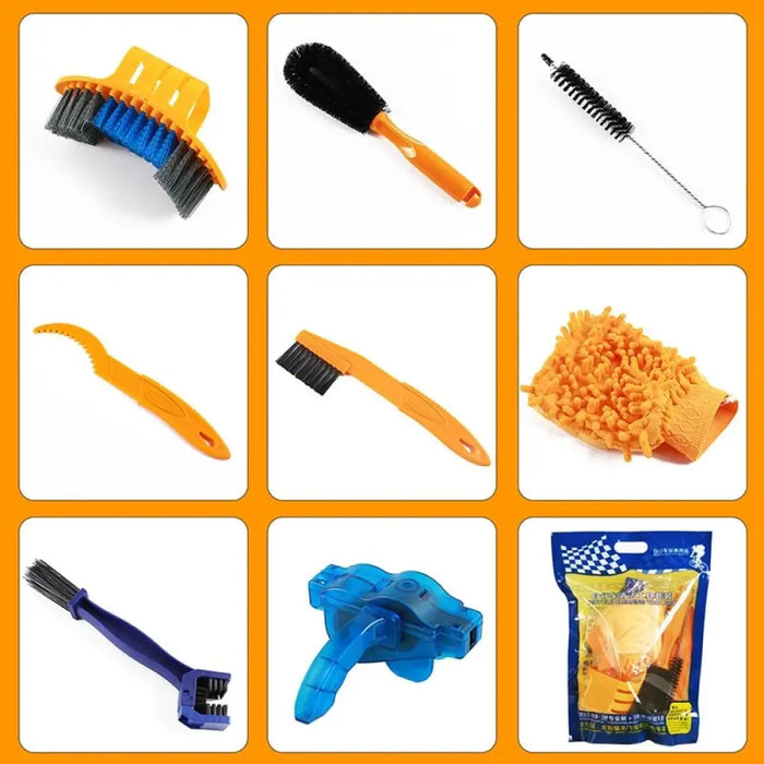 Professional Bicycle Brushes Set For Cleaning