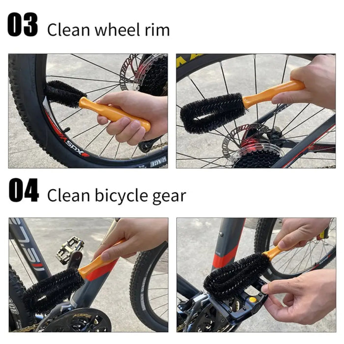 Professional Bicycle Brushes Set For Cleaning