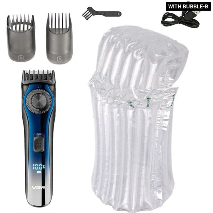 Professional Electric Cordless Rechargeable 15 Motor Speed Adjust Hair Trimmer For Men