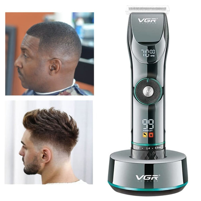 Professional Electric Cordless Rechargeable 15 Motor Speed Adjust Hair Trimmer For Men