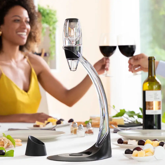 Professional Wine Aerator With Tower Stand And Non-drip