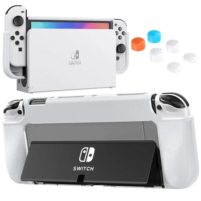 Tpu & Pc Protective Dockable Case For Nintendo Switch Oled