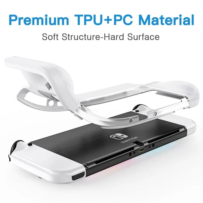 Tpu & Pc Protective Dockable Case For Nintendo Switch Oled