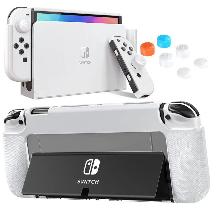 Tpu & Pc Protective Dockable Case For Nintendo Switch Oled