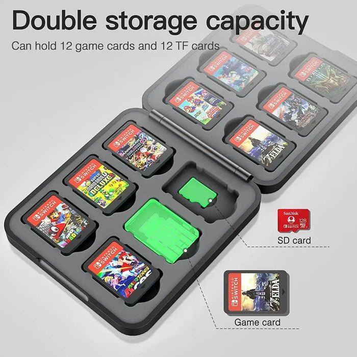 Protective Shell Switch Storage Bag With 4 Joy-con Thumb