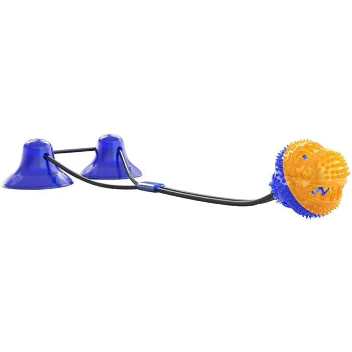 Pet Puppy Interactive Suction Double Dog Toys Push Tpr Ball