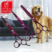 Purple Dragon Dog Grooming Scissors Set Pet Kit Professional