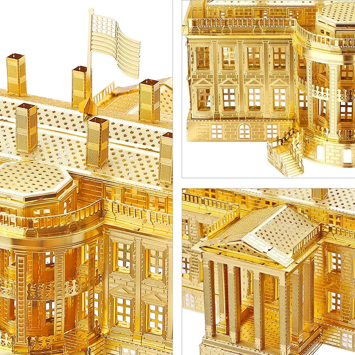 Puzzle 3d Metal The White House Model Building Kits Jigsaw