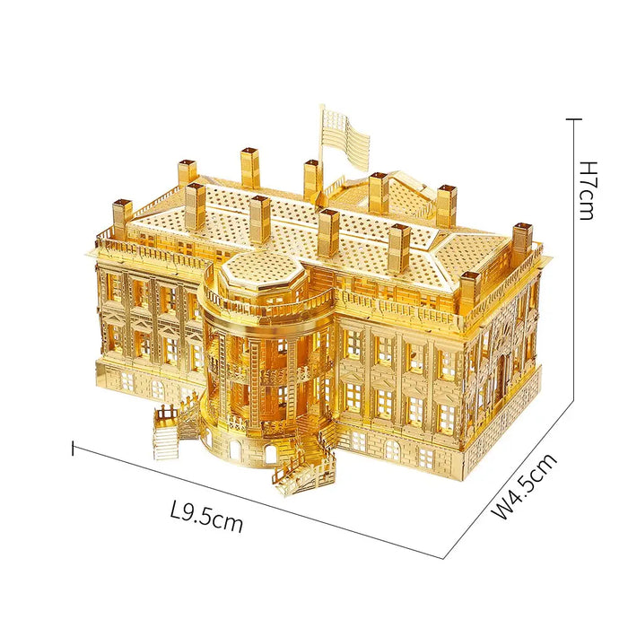 Puzzle 3d Metal The White House Model Building Kits Jigsaw