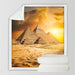 Pyramid Sherpa Throw Blanket Egyptian Bedspread Desert