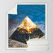 Pyramid Sherpa Throw Blanket Egyptian Bedspread Desert