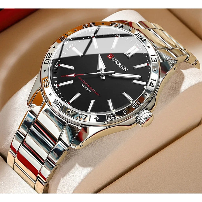 Quartz Classic Business Wristwatch With Luminous Hands