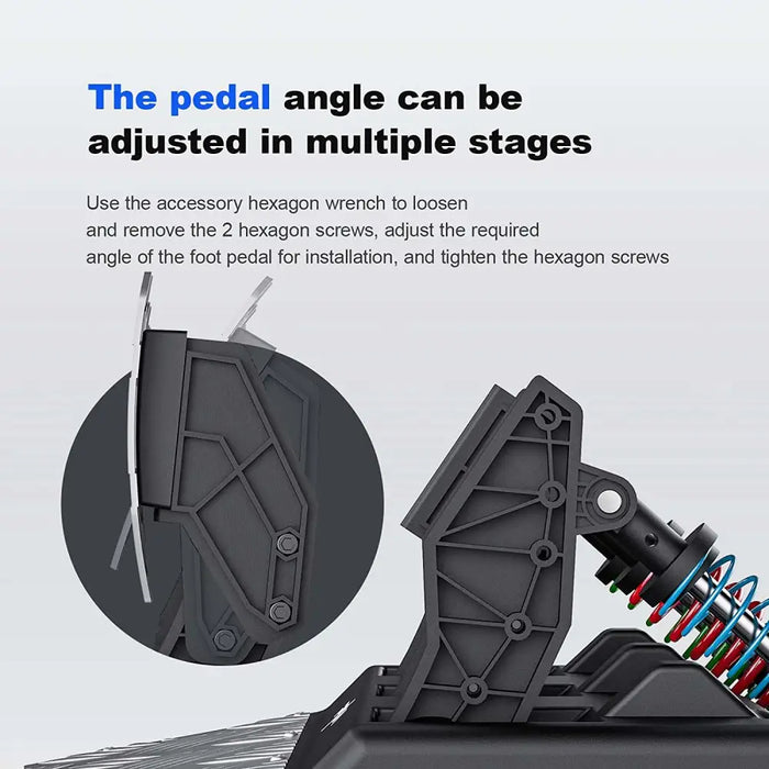 Racing Simulator Steering Wheel Pedals Pxn-a3 With Hall