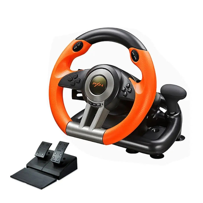 V3 Racing Steering Wheel With Pedals Vibration Volante