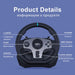 V9 Racing Wheel With Pedals And Shifter 6 In 1 Gaming