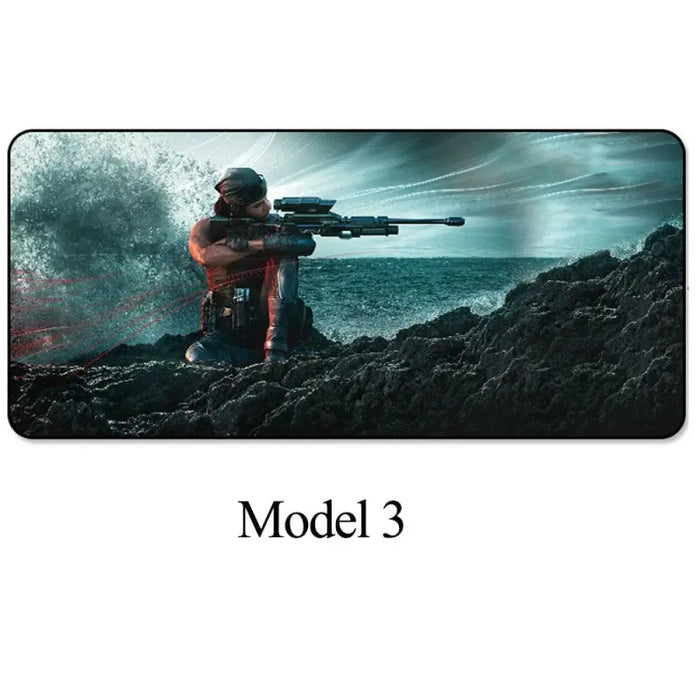 Rainbow Six Siege Large Lockedge Mouse Pad For Desk