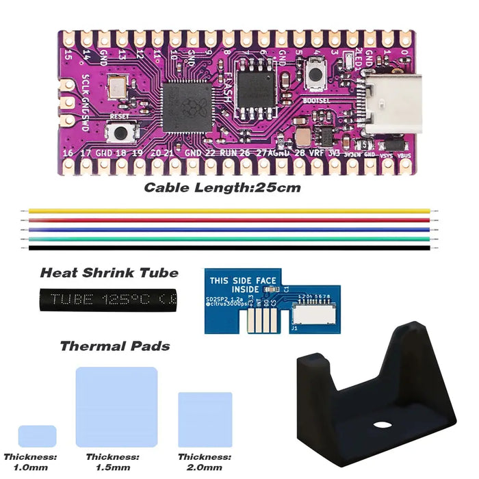 Raspberry Picoboot Board Rp2040 Dual-core And Gc2sd Adapter