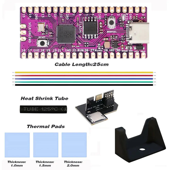 Raspberry Picoboot Board Rp2040 Dual-core And Gc2sd Adapter