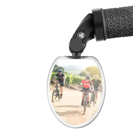 Rear View Mirror With Led Light Usb Rechargeable Bike