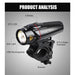 Usb Rechargeable 350 Lumen Auto Sensor Bicycle Light