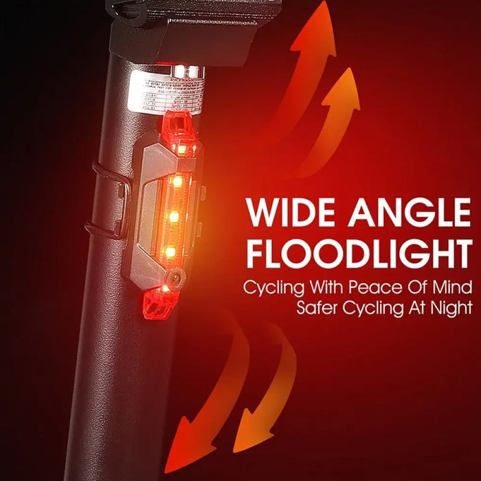 Usb Rechargeable 4 Mode Bicycle Taillight